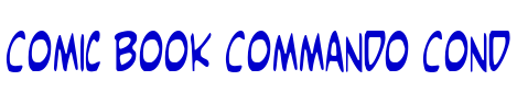 Comic Book Commando Cond шрифт